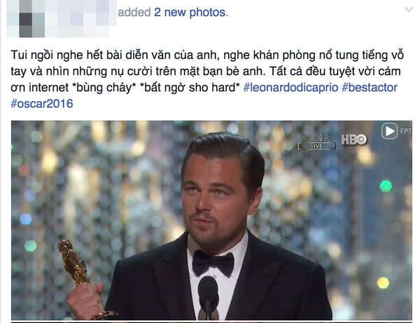 Dân mạng vui sướng tột độ khi Leo giật tượng vàng Oscar, thoát kiếp thánh nhọ - Ảnh 9.