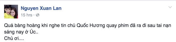 Loạt sao Việt tiếc thương nhà quay phim Quốc Hương ra đi vì tai nạn máy bay - Ảnh 5.