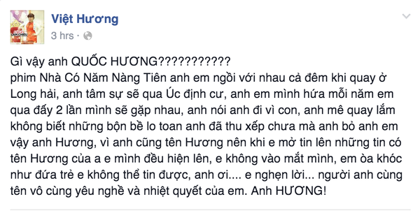 Loạt sao Việt tiếc thương nhà quay phim Quốc Hương ra đi vì tai nạn máy bay - Ảnh 3.