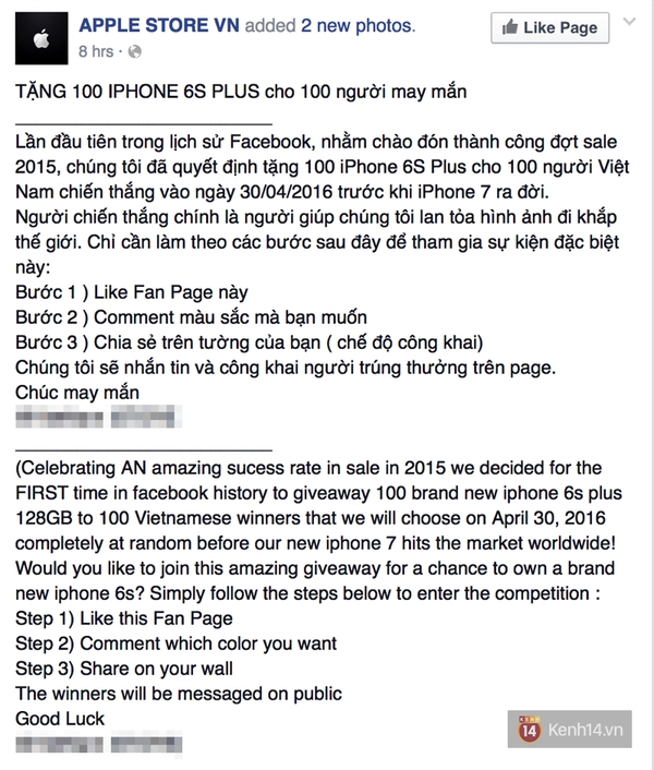 Hết xe Mercedes, h&agrave;ng chục ngh&igrave;n người lại đang d&iacute;nh tr&ograve; lừa tặng iPhone miễn ph&iacute; - Ảnh 1.