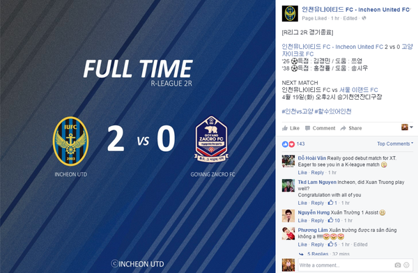 Lương Xuân Trường tỏa sáng ngay trong trận đấu ra mắt Incheon United - Ảnh 3.