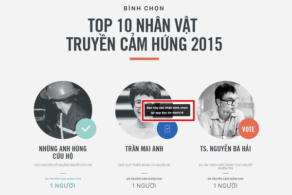 WeChoice Awards: Chính thức mở cổng bình chọn top 10 nhân vật truyền cảm hứng năm 2015 - Ảnh 7.