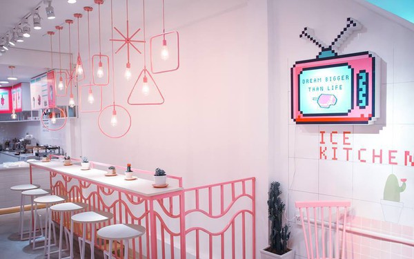 quán cafe màu hồng hà nội