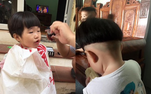 Mẹ bỉm sữa hóa thân thành nhà tạo mẫu tóc hô biến cho con trai 1001 kiểu  đầu xấu lạ  Netizen  Việt Giải Trí