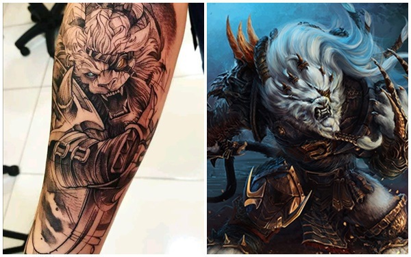 Rengar tattoo by Gustavo Takazone  Post 28719  Gamer tattoos Dark  tattoo Cool tattoos