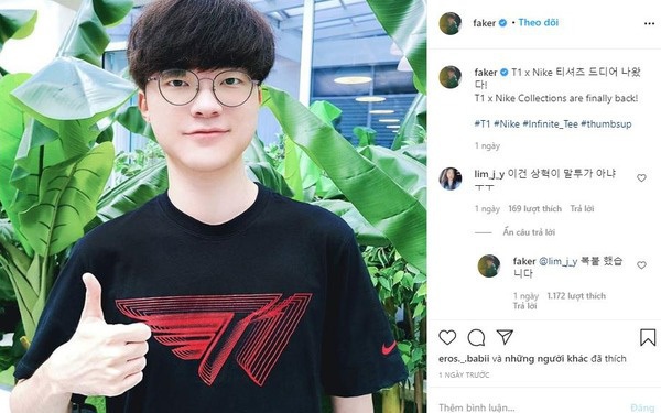 Ngay bài đăng thứ 3 trên Instagram, Faker đã làm náo loạn fan nữ chỉ vì  hành động này