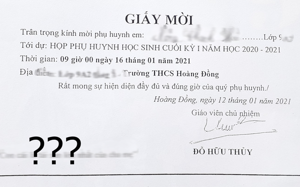 Nhà trường thông báo họp phụ huynh, dân tình soi ra 1 chi tiết cưng xỉu  khiến ai cũng muốn xin chuyển trường