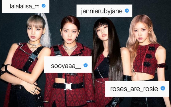 Netizen xôn xao với phong cách đặt tên Instagram của BLACKPINK ...