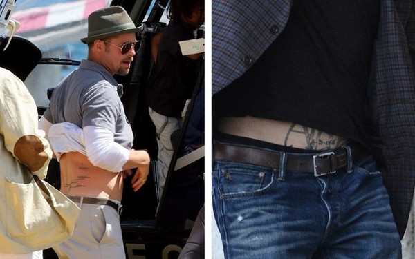 Angelina Jolies tattoo artist reveals he gave her and Brad Pitt new  inkings  Daily Mail Online