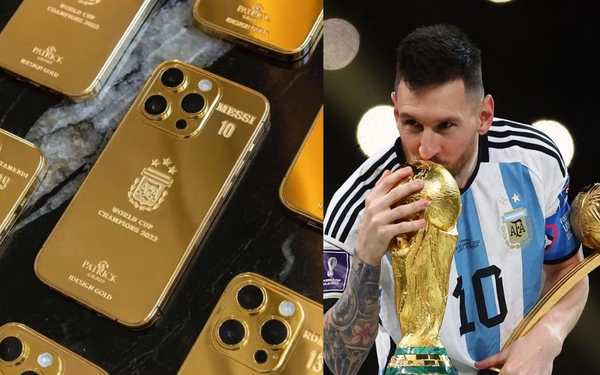 Messi chi 5 tỷ đồng mua 35 chiếc iPhone mạ vàng 24K tặng toàn đội Argentina