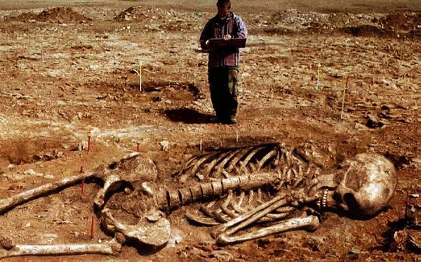 Người ta cho rằng những bộ xương này thuộc về loài người khổng lồ, đúng không?
