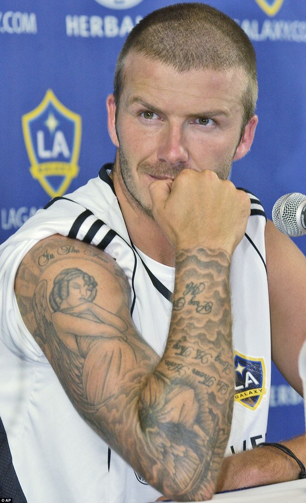 David Beckhams tattoo  Дэвид бекхэм Бекхэм Тату