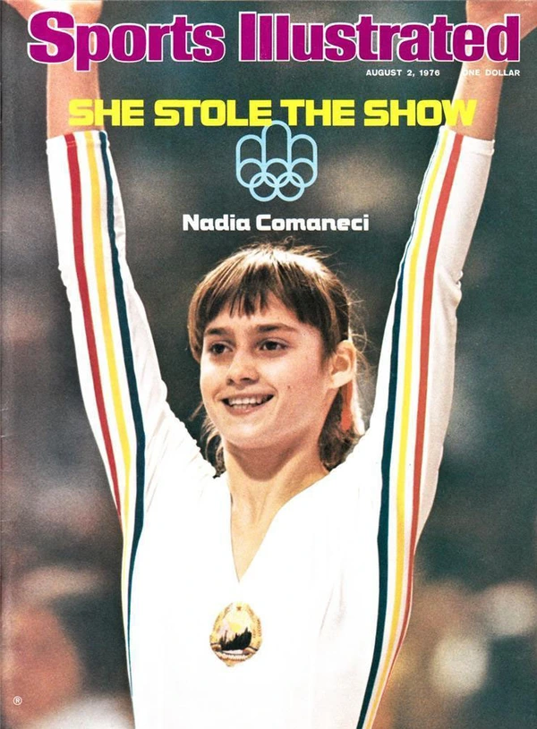 NADIA COMANECI COVER OF SPORTS ILLUSTRATED AUGUST 2, 1976-2a2ff