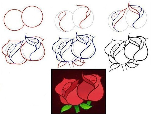 Học Vẽ: 8 Cách Vẽ Hoa Hồng 