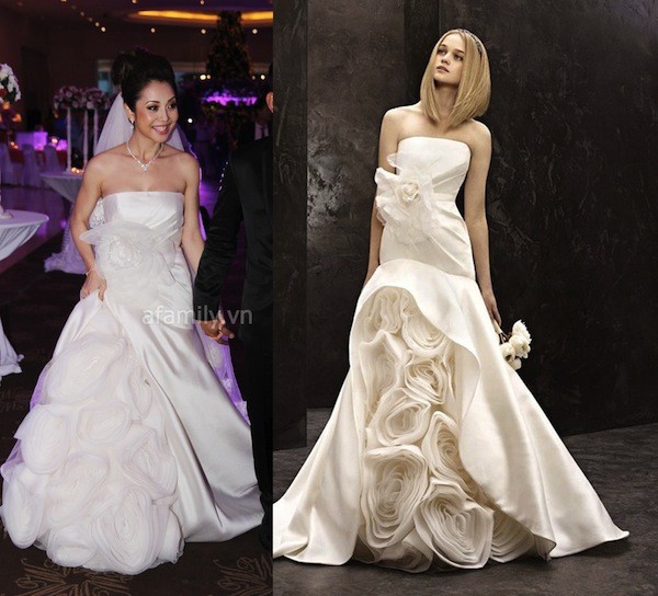 &Aacute;o d&agrave;i/ v&aacute;y cưới của Jennifer Phạm bị ch&ecirc; 12