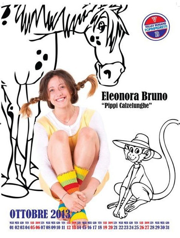 Bộ lịch 2014 vui nhộn của CLB bóng chuyền nữ Bergamo 9