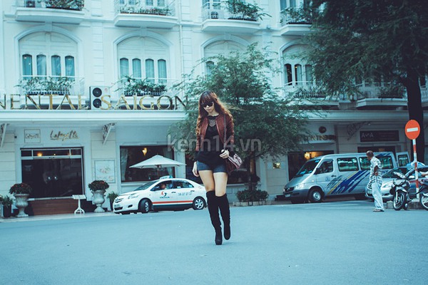 Hà Anh cùng xtyle giao điểm ngày và đêm 3