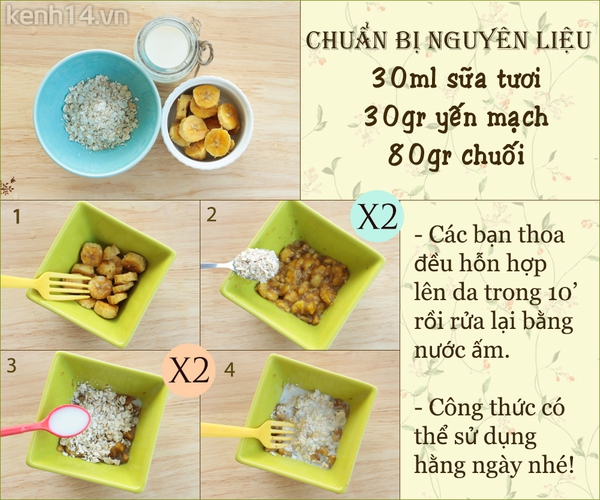 Dưỡng ẩm siêu tốc cho da với mặt nạ chuối 1