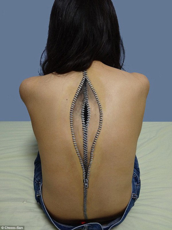 Cô gái Nhật lại gây sốt với body art quá đỉnh 7