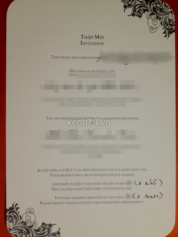 HOT: Lộ thiệp cưới của Tăng Thanh Hà và Louis 5