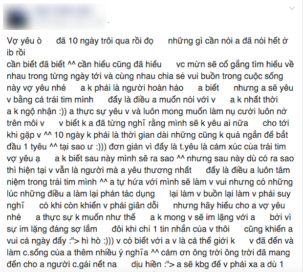 Những tâm thư kỉ niệm tình yêu 1 ngày, 3 ngày... của các 10x sẽ khiến người lớn toát mồ hôi - Ảnh 2.