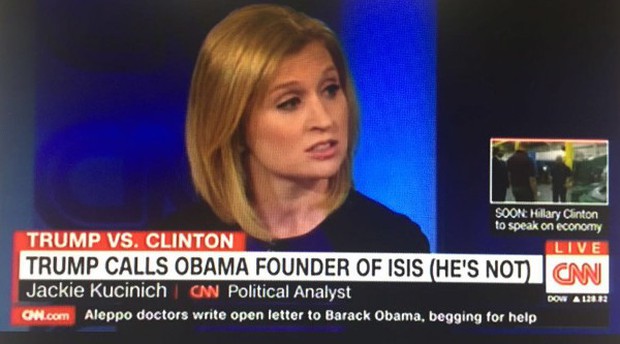 Đài CNN đưa tin sai lệch Trump cáo buộc ông Obama là người sáng lập IS - Ảnh 1.
