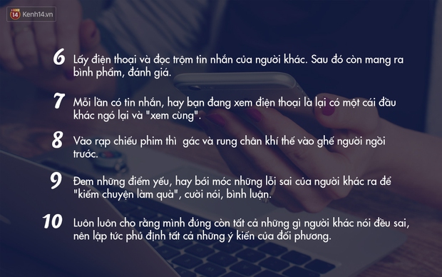 Tránh làm 25 hành động này nếu bạn không muốn bị gọi là vô duyên - Ảnh 2.