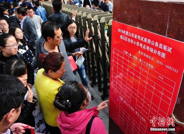Trung Quốc: Hơn 100.000 thí sinh đội mưa đi thi tuyển công chức - Ảnh 2.