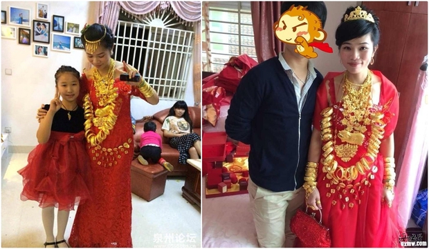 Những cô dâu vàng chỉ chực gãy cổ vì đeo quá nhiều của hồi môn trên người - Ảnh 15.