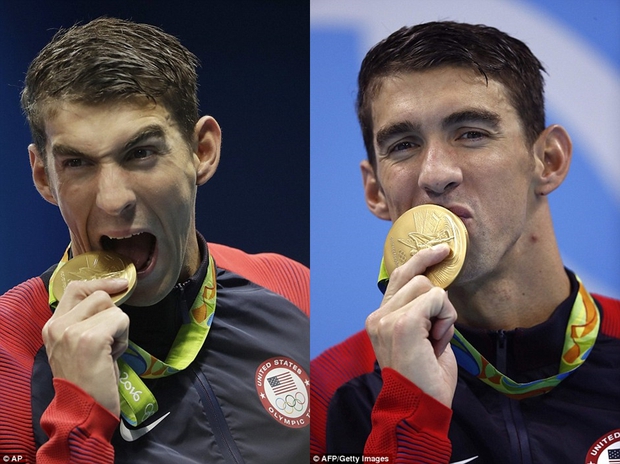Michael Phelps hạnh phúc khóa môi bà xã hoa hậu trong ngày giành cú đúp vàng - Ảnh 4.