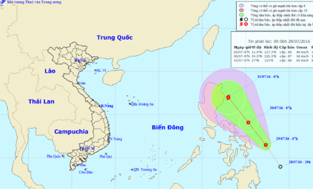Áp thấp nhiệt đới có khả năng thành bão, đang hướng vào Biển Đông - Ảnh 2.