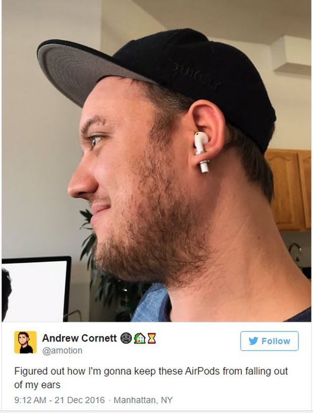 Sợ tốn tiền mua lại tai nghe AirPods, thanh niên này đã nghĩ ra cách chống mất không thể bựa hơn - Ảnh 2.