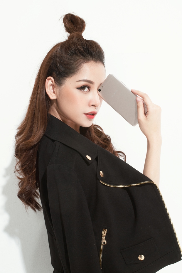Chi Pu nói gì về người bạn selfie mới OPPO A39 - Ảnh 1.