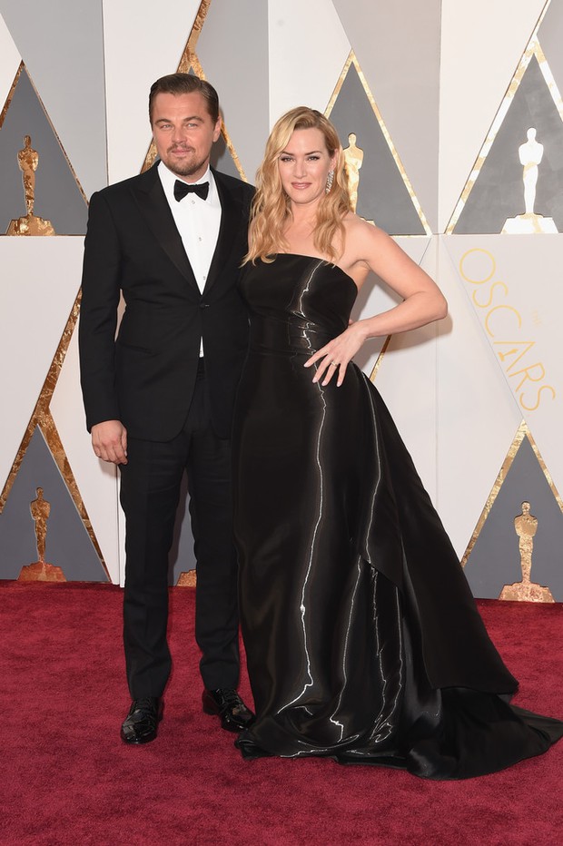 Leonardo DiCaprio hộ tống Kate Winslet trên thảm đỏ Oscar 2016 - Ảnh 2.