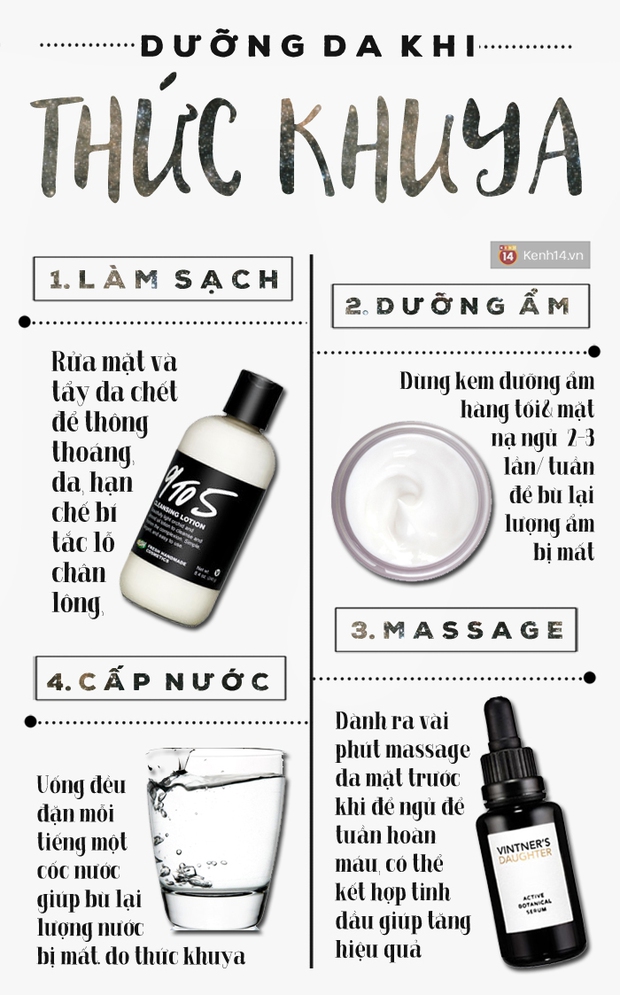 Bí kíp để có làn da đẹp, không mụn dù thường xuyên thức đêm - Ảnh 2.
