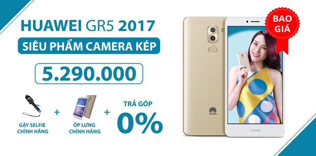 Giá giảm tới 10%, Huawei GR5 2017 chỉ còn 5,29 triệu đồng - Ảnh 2.