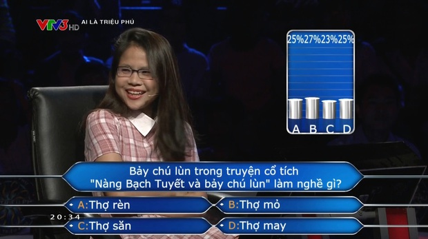Ai là triệu phú: Câu hỏi 7 chú lùn làm nghề gì tưởng không khó mà khó không tưởng! - Ảnh 3.
