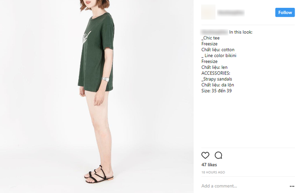 Ảnh quảng cáo của shop thời trang tại Hà Nội khiến người xem giật mình vì người mẫu trông như không mặc quần - Ảnh 2.