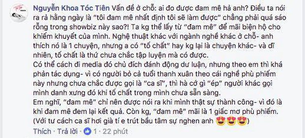 Bàn về việc Chi Pu trở thành ca sĩ, Tóc Tiên lên tiếng: Hà cớ gì ép người khác gọi mình danh xưng đó khi tố chất trong mình chưa đủ sẵn sàng - Ảnh 2.