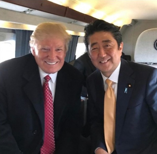 Ái nữ nhà Donald Trump thu hút mọi ánh nhìn trong buổi đón tiếp Thủ tướng Nhật Bản - Ảnh 3.