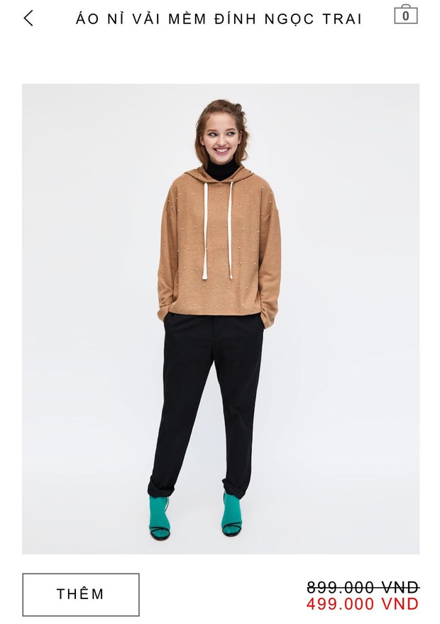 14 mẫu áo len, áo nỉ dưới 500.000 VNĐ trendy đáng sắm nhất đợt sale này của Zara - Ảnh 9.