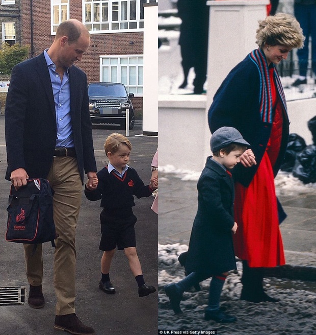 Mới ngày nào còn nhỏ xíu vậy mà hôm nay Hoàng tử bé Anh Quốc đã được cha đưa đi học mẫu giáo 4 tuổi rồi - Ảnh 4.