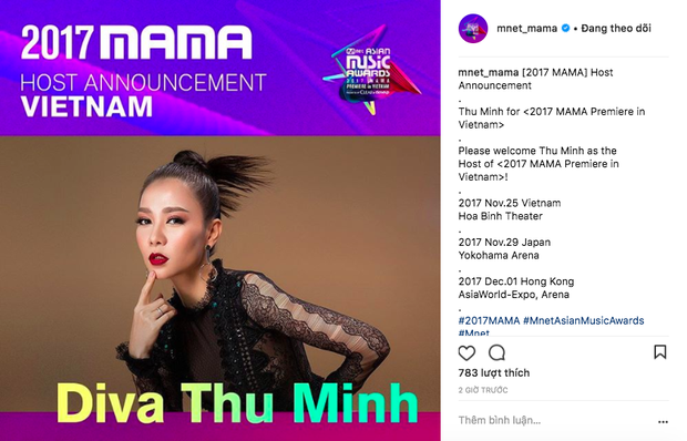 Không phải Ái Phương, đây mới là nghệ sĩ được MAMA 2017 chính thức chọn làm chủ xị tại Việt Nam - Ảnh 2.