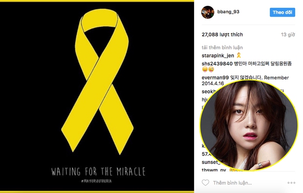 Suzy, G-Dragon cùng loạt sao Hàn đăng ảnh tưởng nhớ 3 năm sau thảm kịch chìm phà Sewol - Ảnh 7.