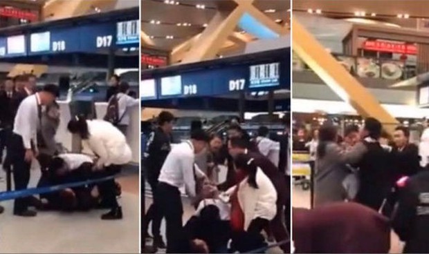 Khách Trung Quốc đánh nhân viên sân bay vì bị hoãn chuyến - Ảnh 1.