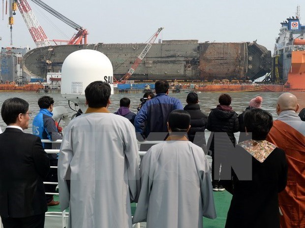 Hàn Quốc: Phát hiện xương nghi là của người bên trong phà Sewol - Ảnh 1.