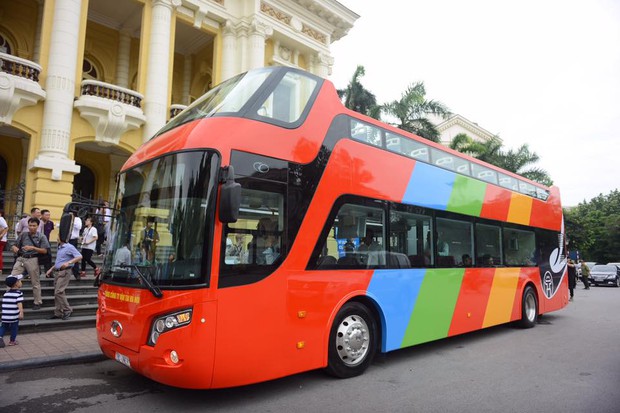 Hình ảnh xe buýt 2 tầng mui trần phục vụ khách du lịch ở Hà Nội - Ảnh 8.