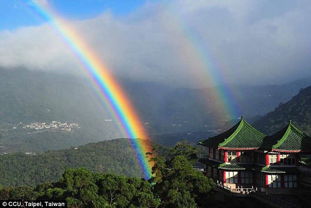Kỷ lục: Cầu vồng xuất hiện lâu nhất thế giới, kéo dài tới 9 giờ liên tục ở Đài Loan - Ảnh 3.
