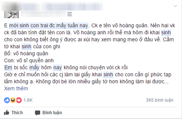 Nghe lời dân mạng xúi dại, chồng đặt tên cho con quá sốc, vợ giận dỗi mấy ngày, đòi đi đổi khai sinh - Ảnh 4.