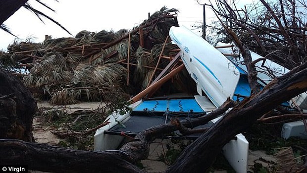 Quần đảo tư nhân của tỷ phú Richard Branson tan hoang sau siêu bão Irma - Ảnh 6.